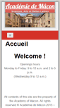 Mobile Screenshot of academiedemacon.fr