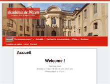 Tablet Screenshot of academiedemacon.fr